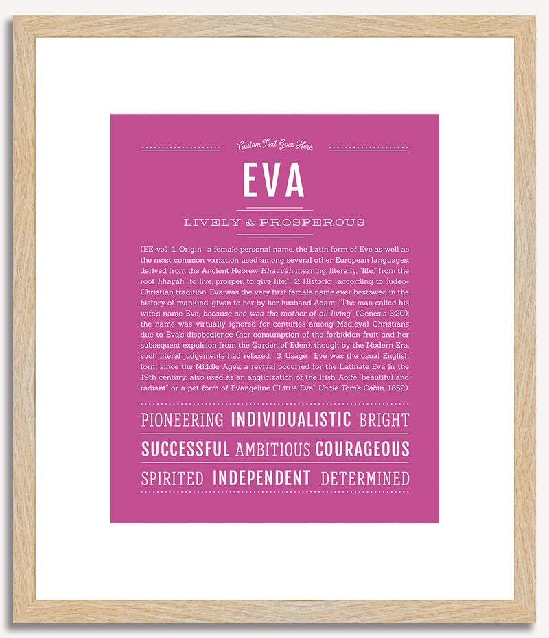 Eva | Name Art Print