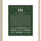 Eva | Name Art Print