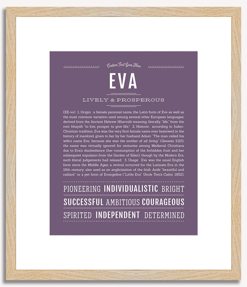 Eva | Name Art Print