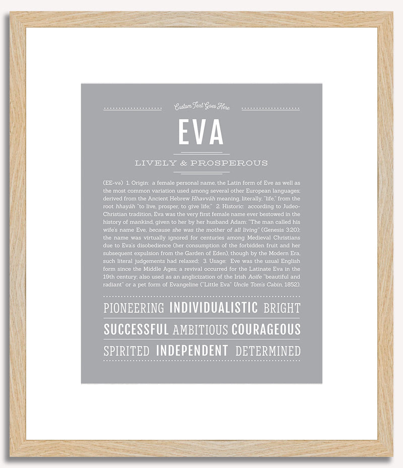 Eva | Name Art Print