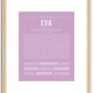 Eva | Name Art Print