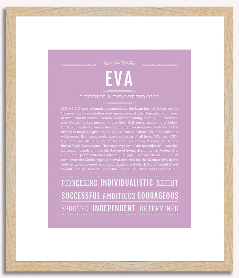 Eva | Name Art Print