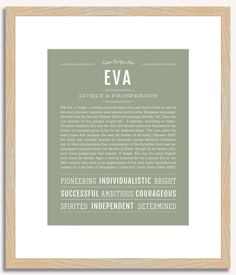 Eva | Name Art Print