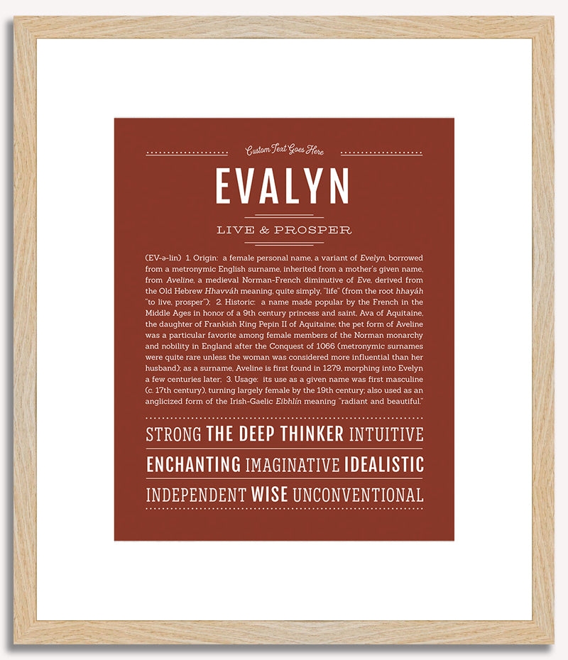 Evalyn | Name Art Print