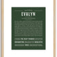 Evalyn | Name Art Print