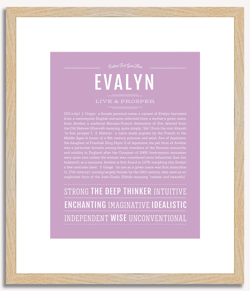 Evalyn | Name Art Print