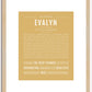 Evalyn | Name Art Print