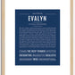 Evalyn | Name Art Print