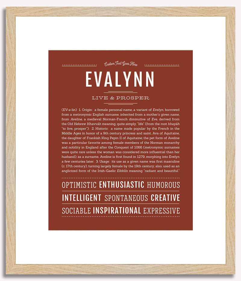 Evalynn | Name Art Print