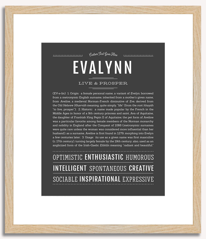 Evalynn | Name Art Print