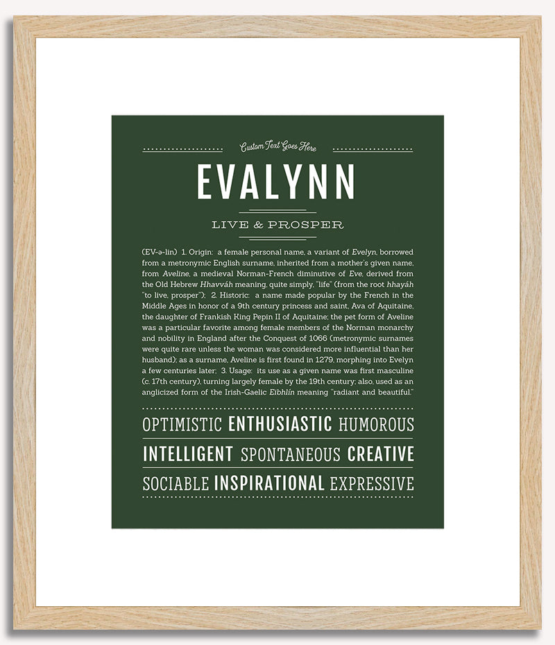 Evalynn | Name Art Print