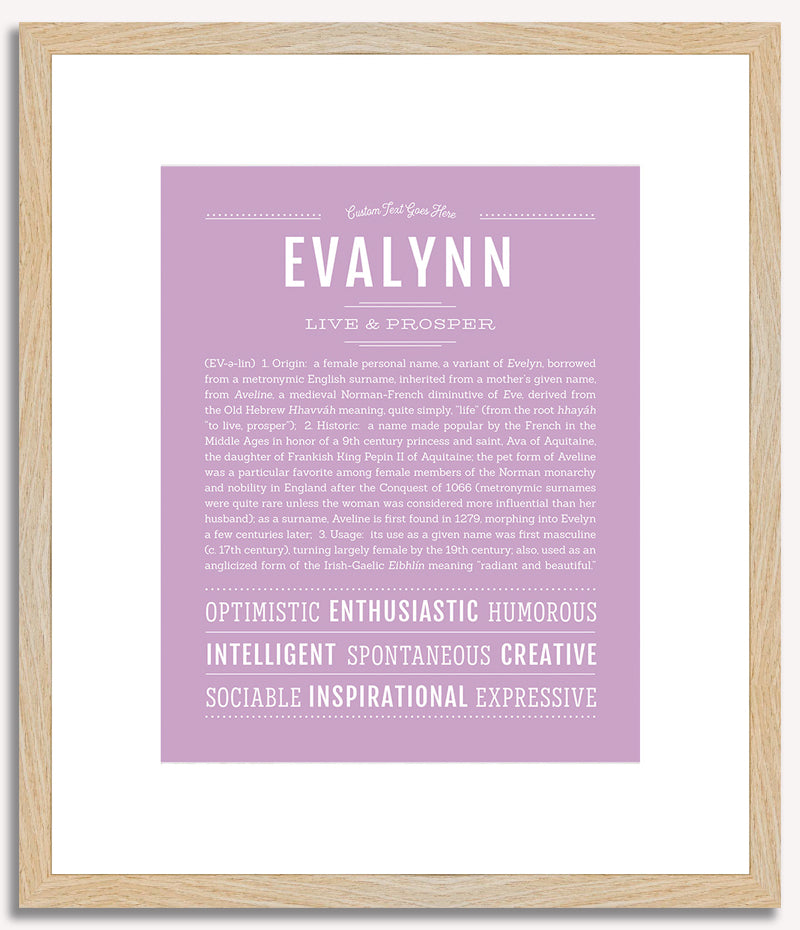 Evalynn | Name Art Print