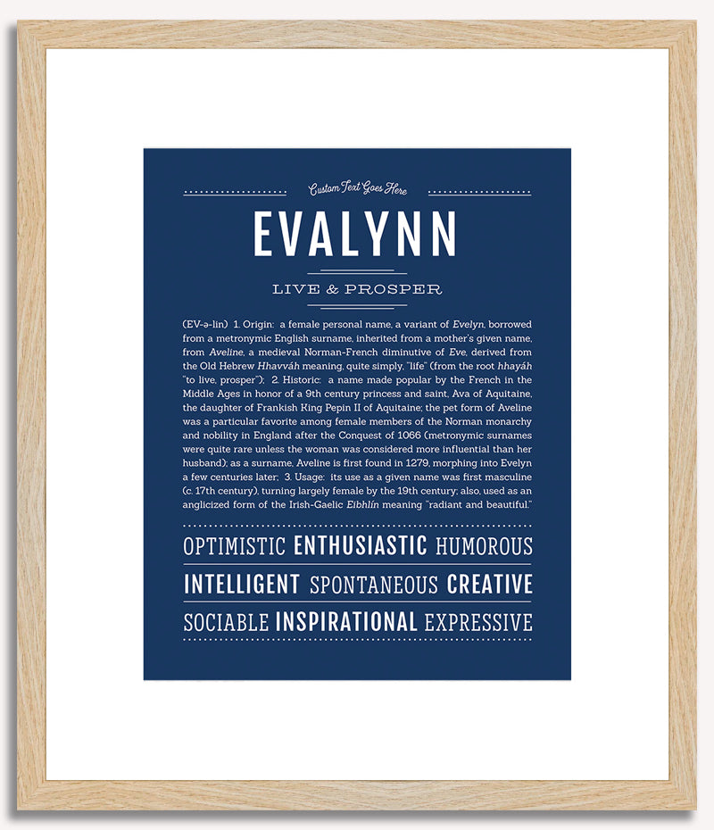 Evalynn | Name Art Print