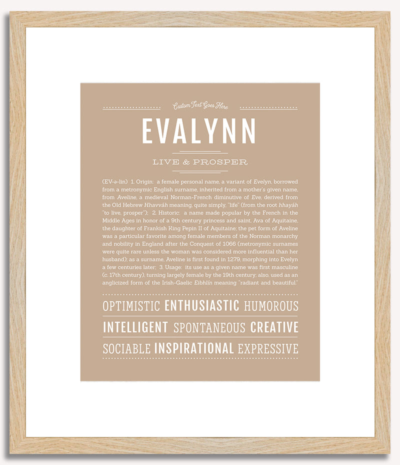 Evalynn | Name Art Print