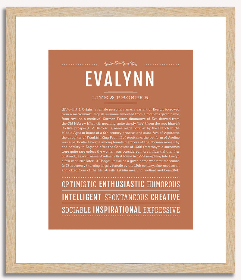 Evalynn | Name Art Print