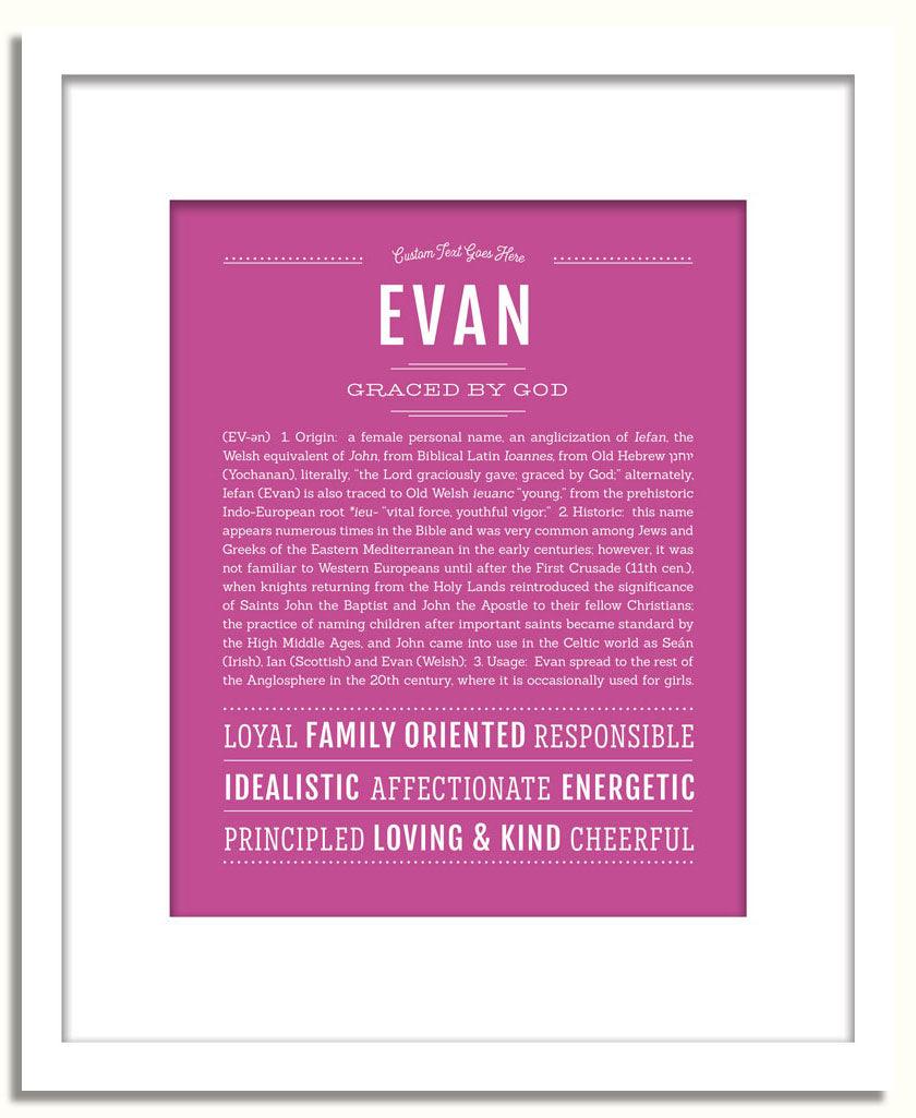 Frame Options | Dark Pink | White Frame, Matted