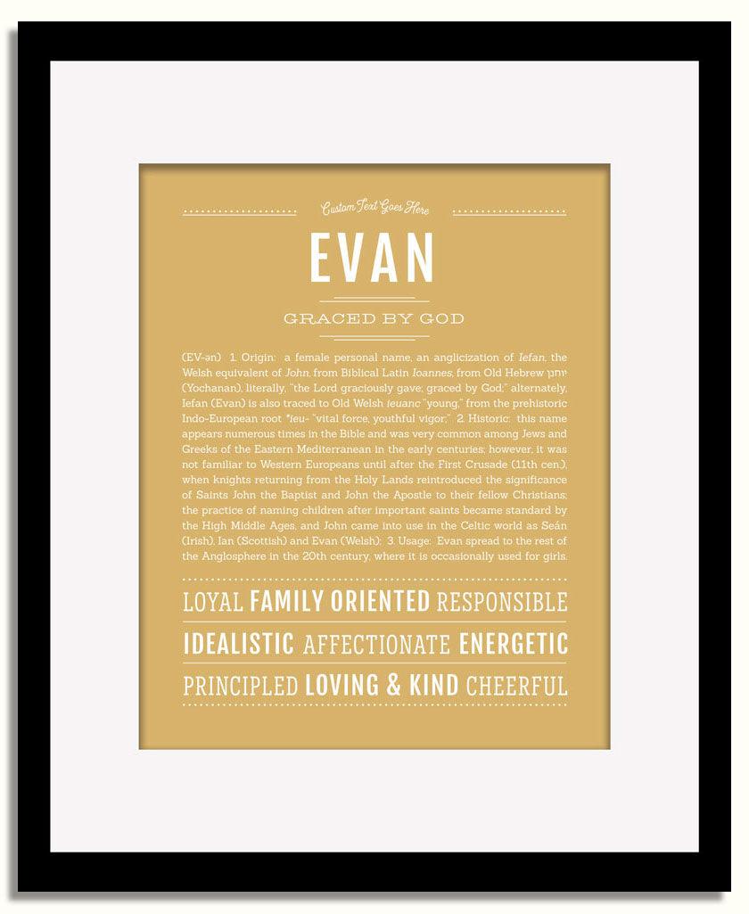 Frame Options | Matte Gold | Black Frame, Matted