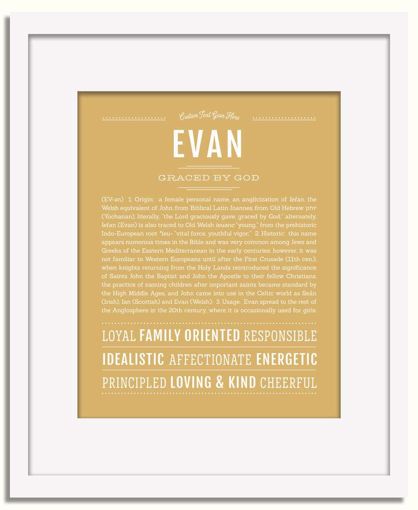 Frame Options | Matte Gold | White Frame, Matted