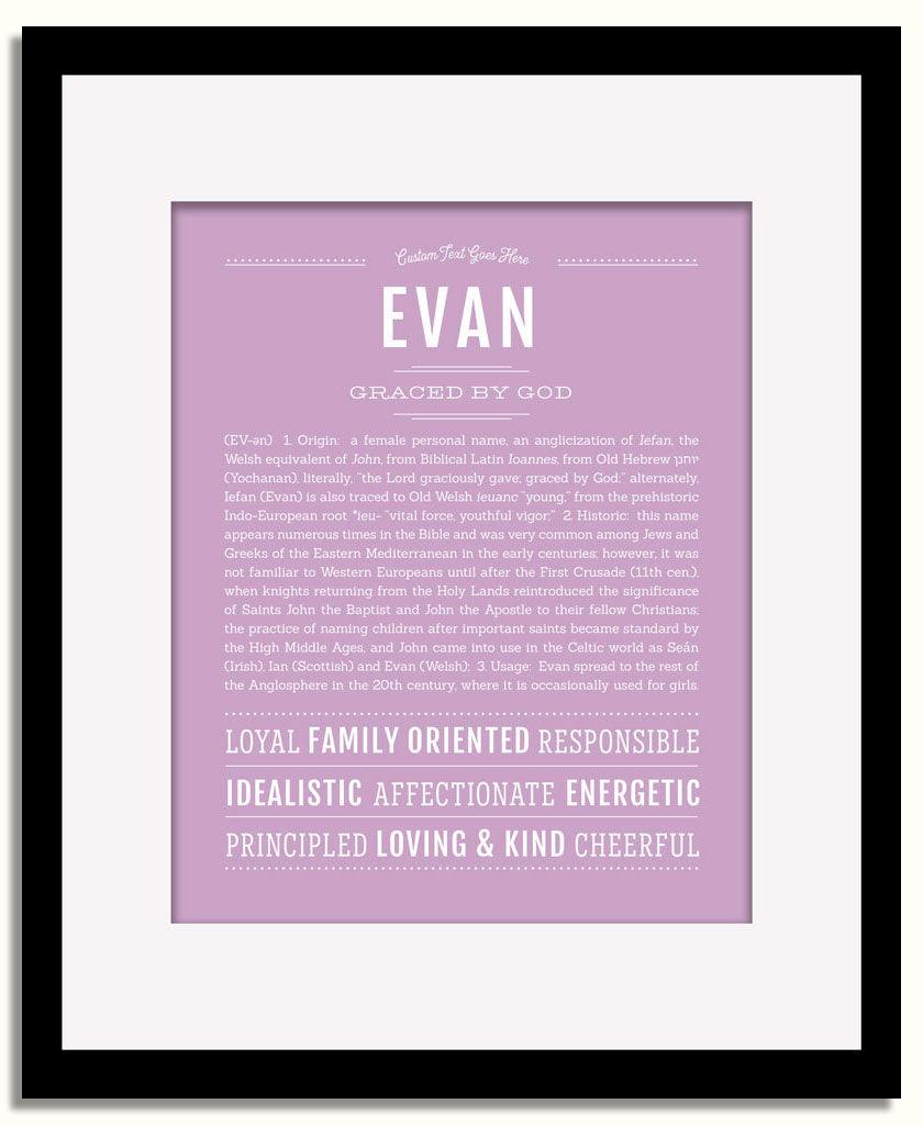 Frame Options | Lilac | Black Frame, Matted