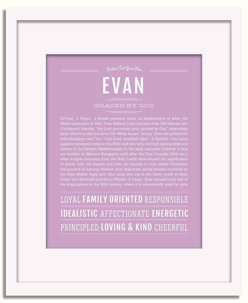 Frame Options | Lilac | White Frame, Matted