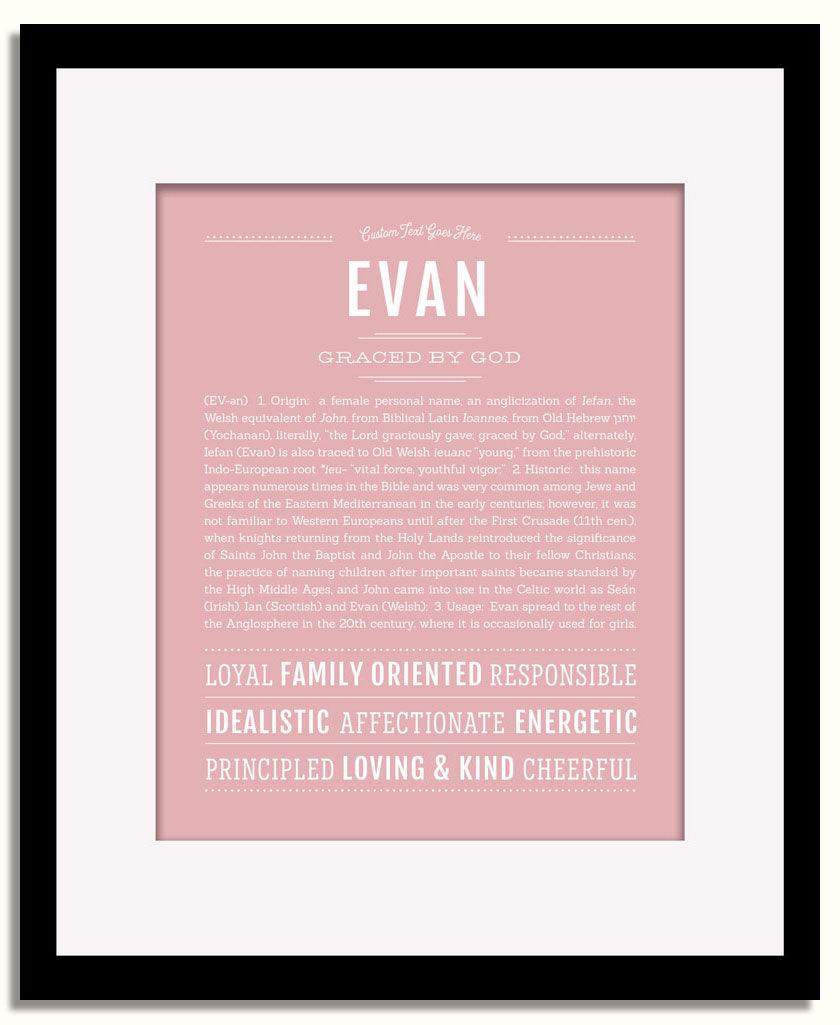 Frame Options | Dusty Rose | Black Frame, Matted