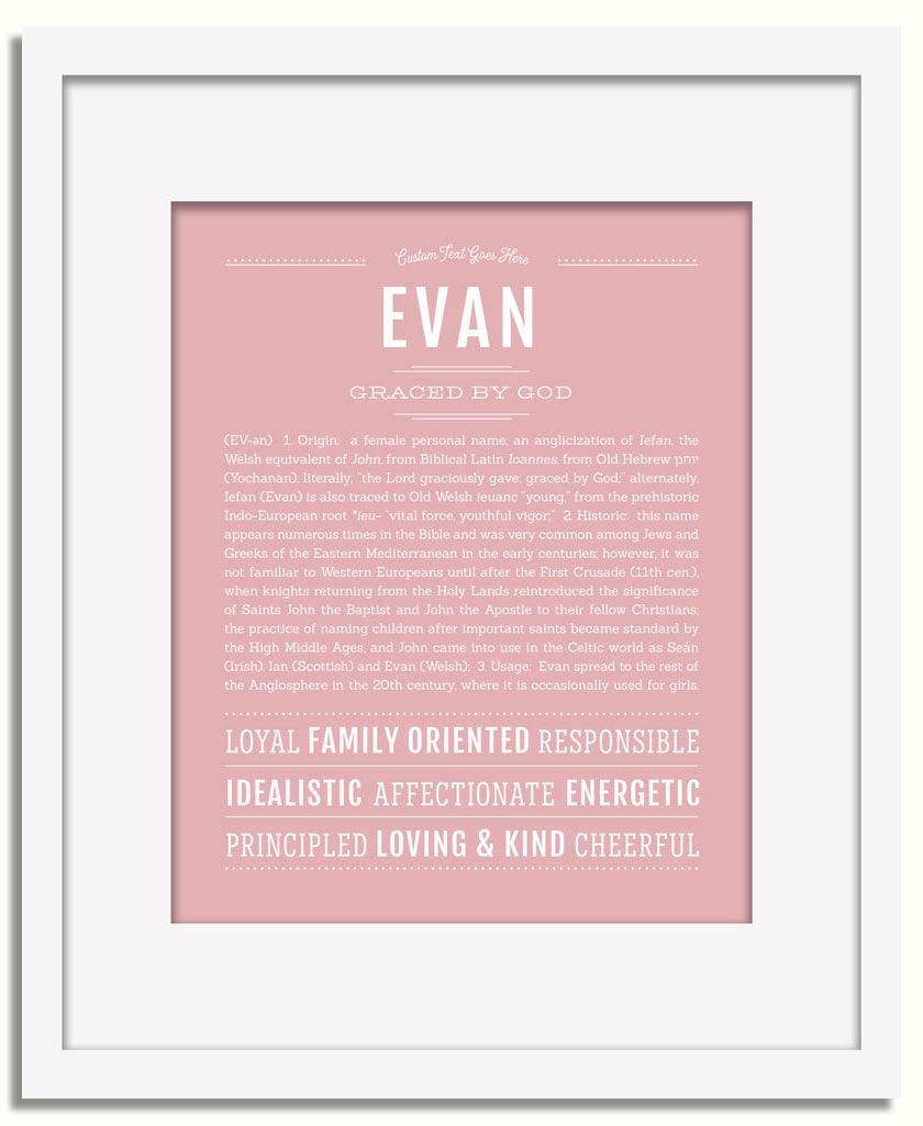 Frame Options | Dusty Rose | White Frame, Matted