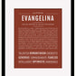 Evangelina | Name Art Print