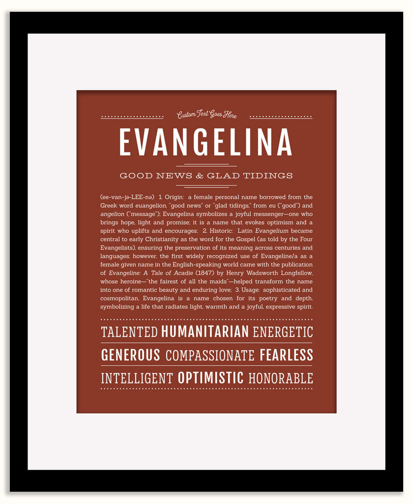 Evangelina | Name Art Print