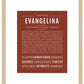Evangelina | Name Art Print
