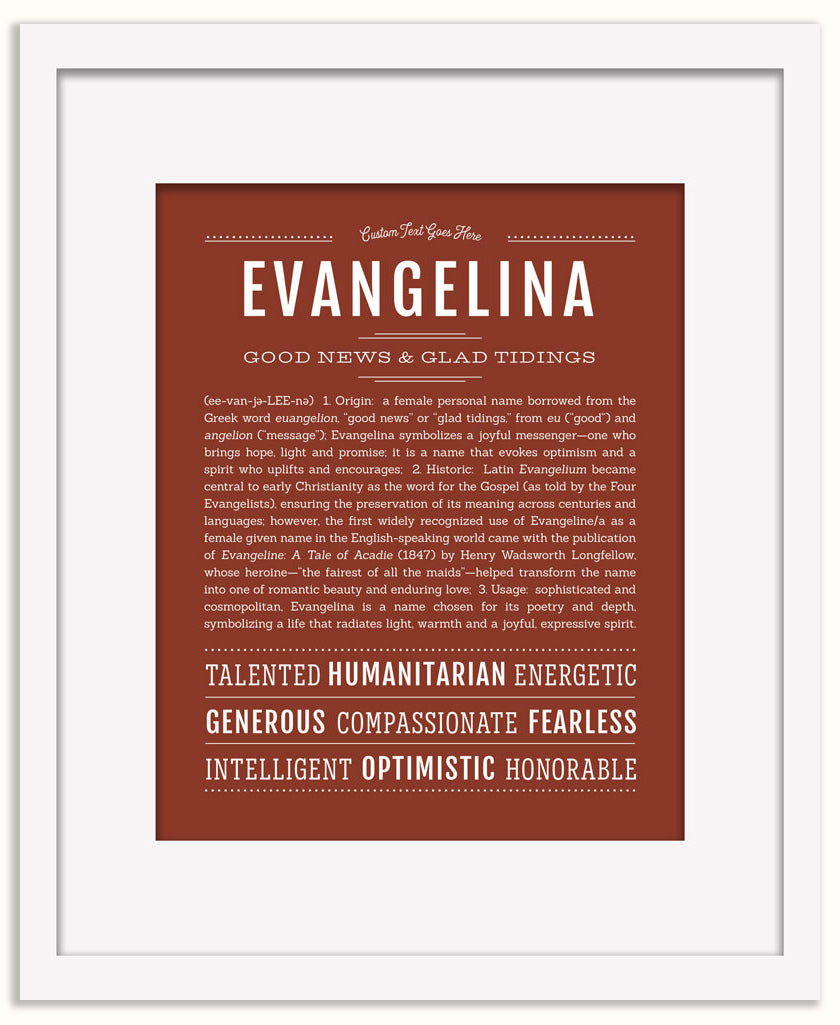 Evangelina | Name Art Print