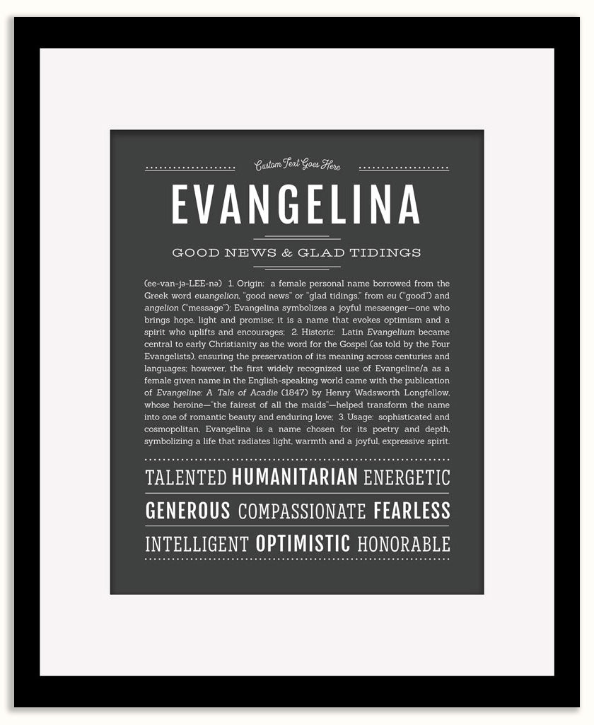 Evangelina | Name Art Print