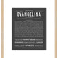 Evangelina | Name Art Print