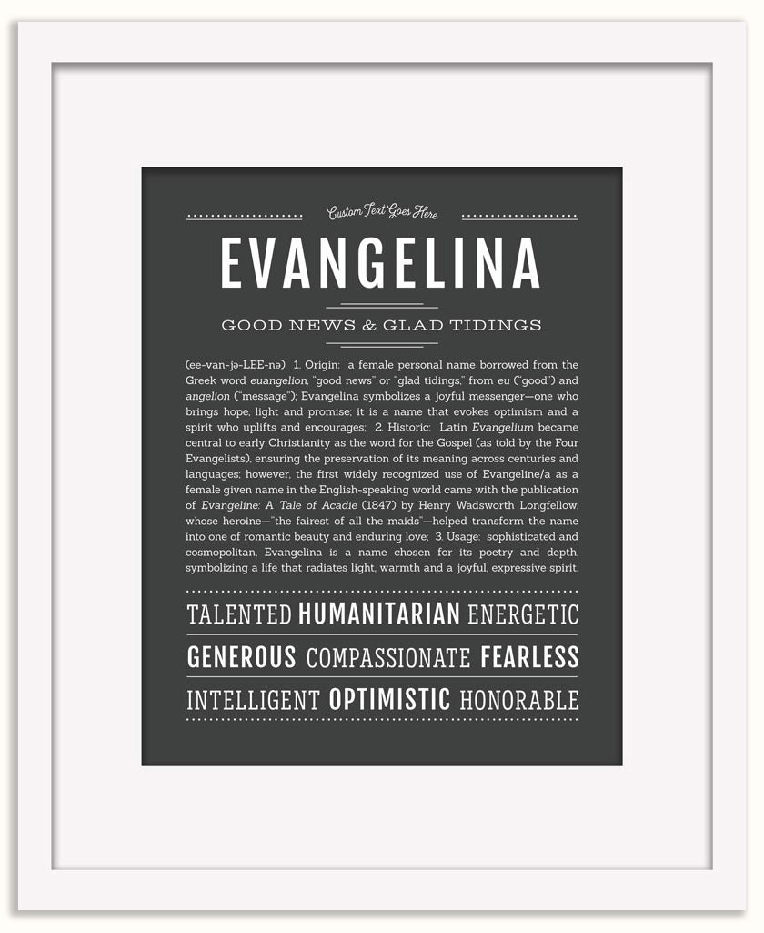 Evangelina | Name Art Print