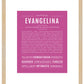 Evangelina | Name Art Print