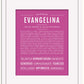 Evangelina | Name Art Print