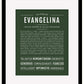 Evangelina | Name Art Print