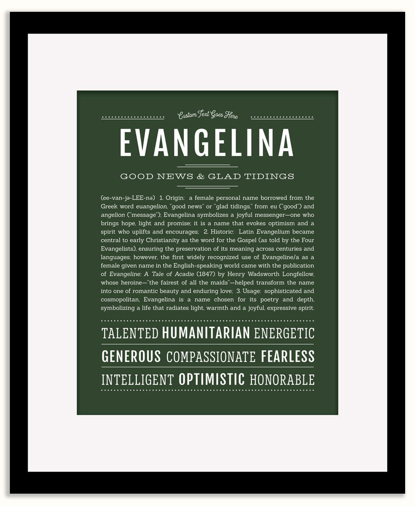Evangelina | Name Art Print