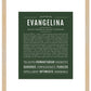 Evangelina | Name Art Print