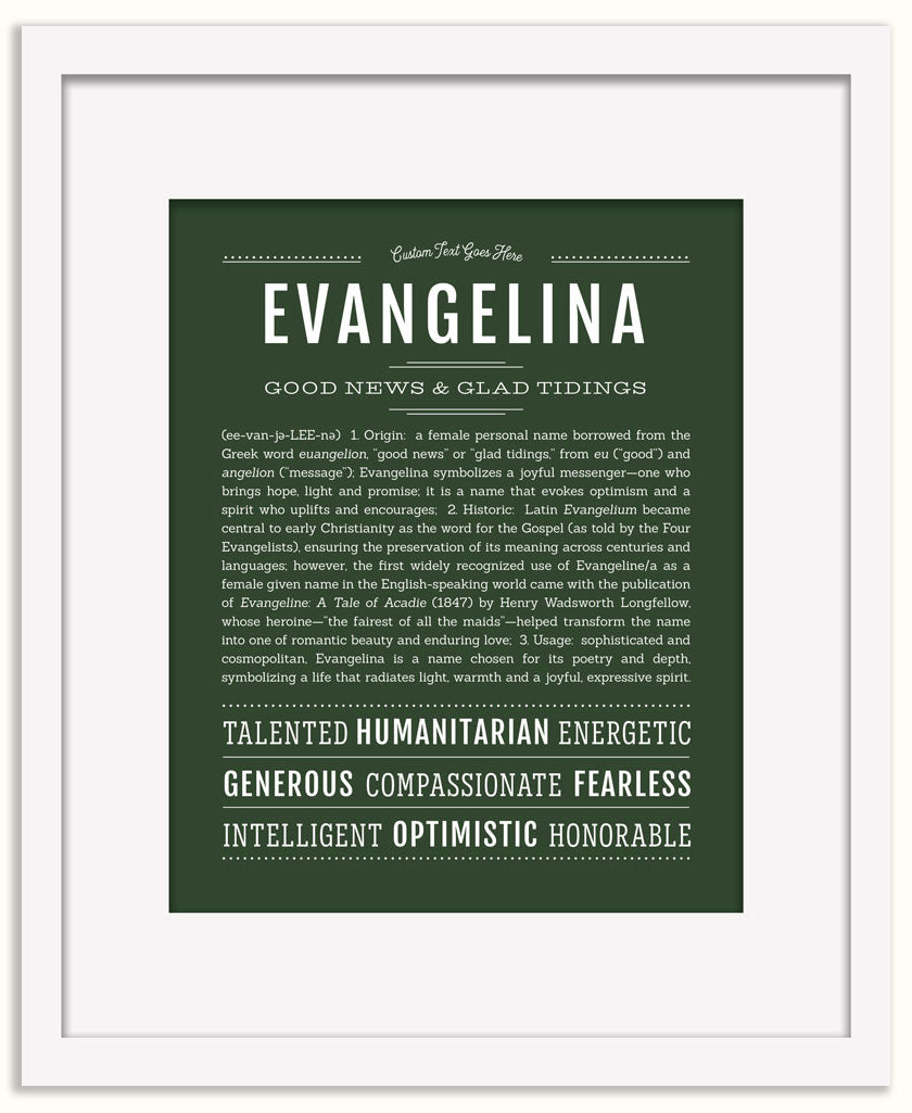 Evangelina | Name Art Print