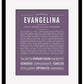 Evangelina | Name Art Print