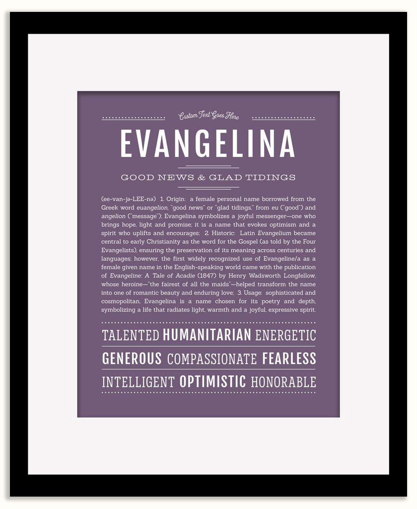 Evangelina | Name Art Print
