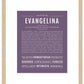 Evangelina | Name Art Print