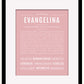Evangelina | Name Art Print