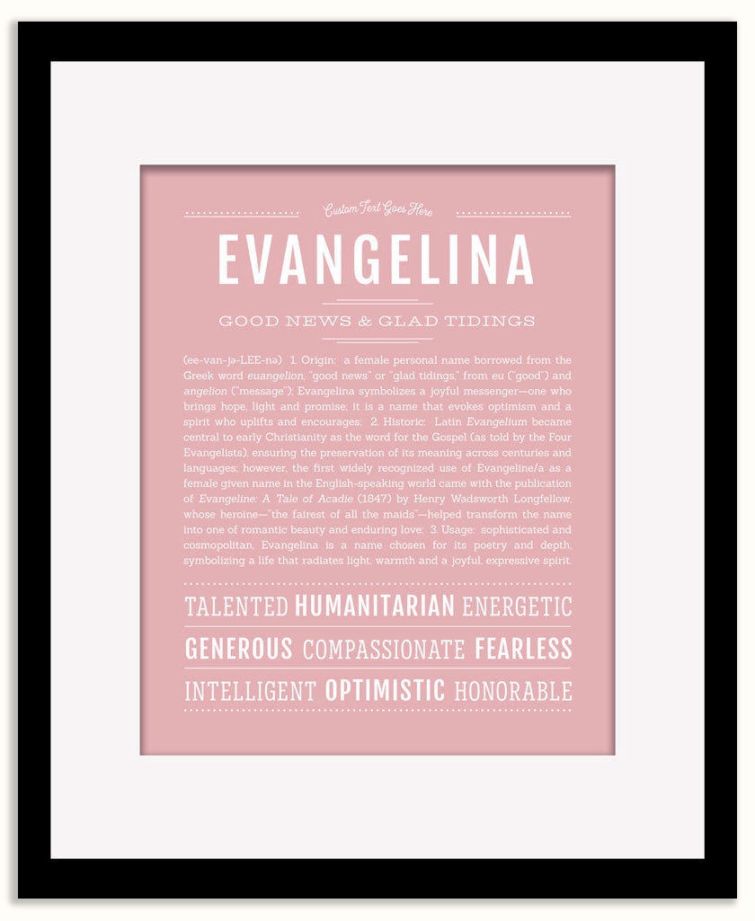 Evangelina | Name Art Print