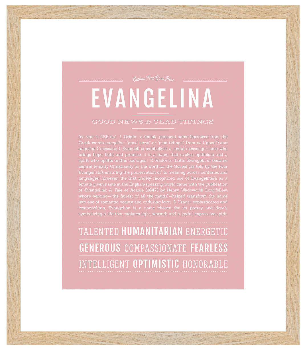 Evangelina | Name Art Print