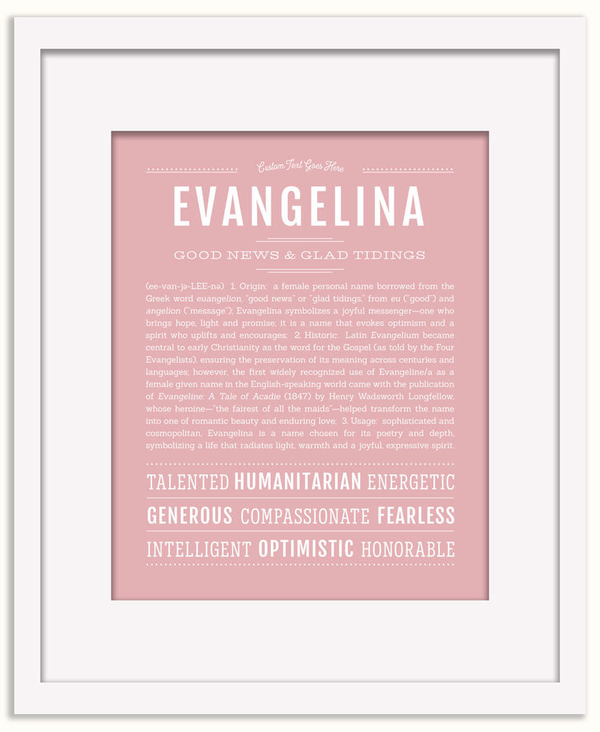 Evangelina | Name Art Print