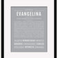 Evangelina | Name Art Print