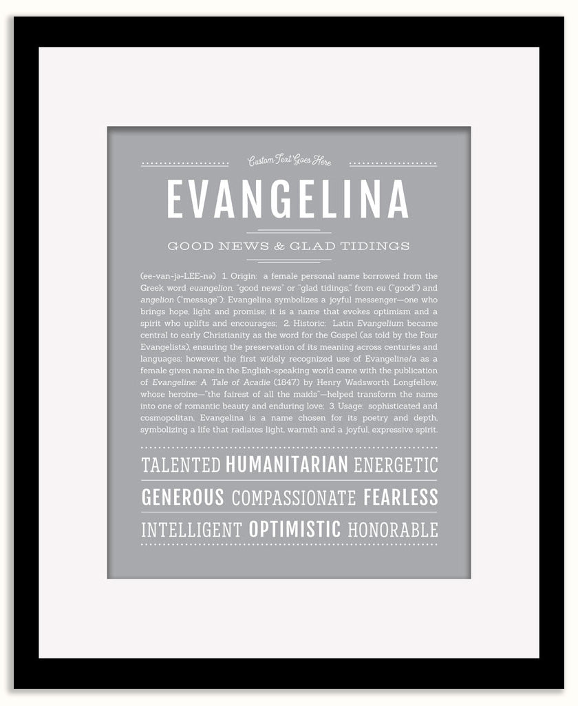 Evangelina | Name Art Print