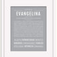 Evangelina | Name Art Print