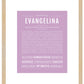 Evangelina | Name Art Print